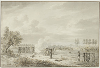 X 040-30
<br/>
Terechtstelling door een vuurpeloton
<br/>
<em>Langendijk, Dirk (1748-1805)</em>